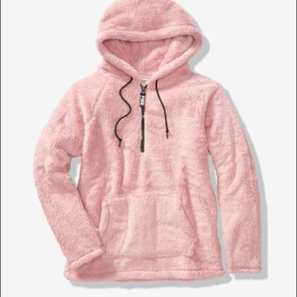 Pink teddy half-zip pullover - Picture 2 of 5